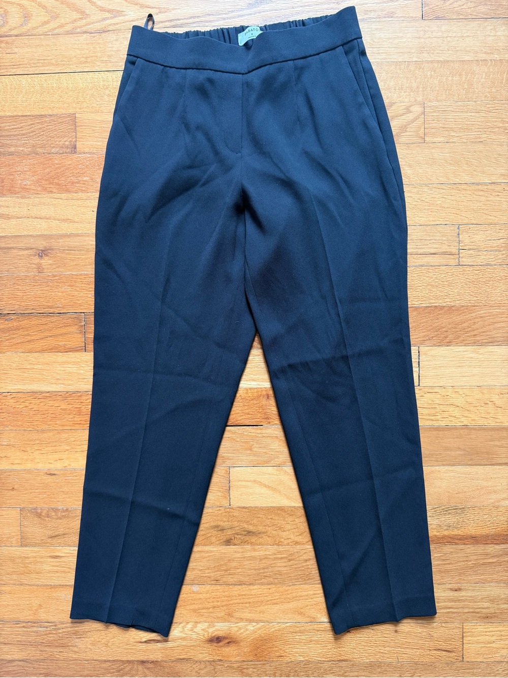 Aritzia Babaton Conan Pant Cropped Pull On Trouser Elastic Black size 2